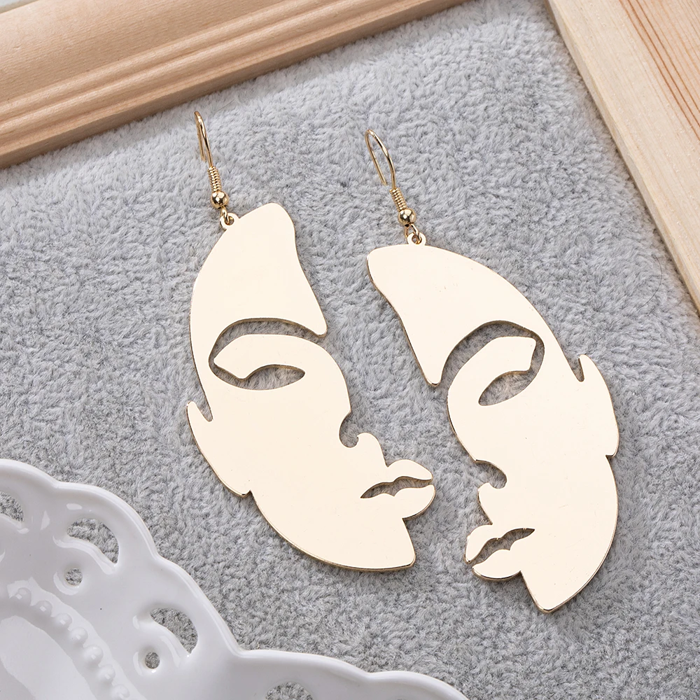 Новый дизайн позолоченные серьги-Крючки с лазерной резкой | Украшения и