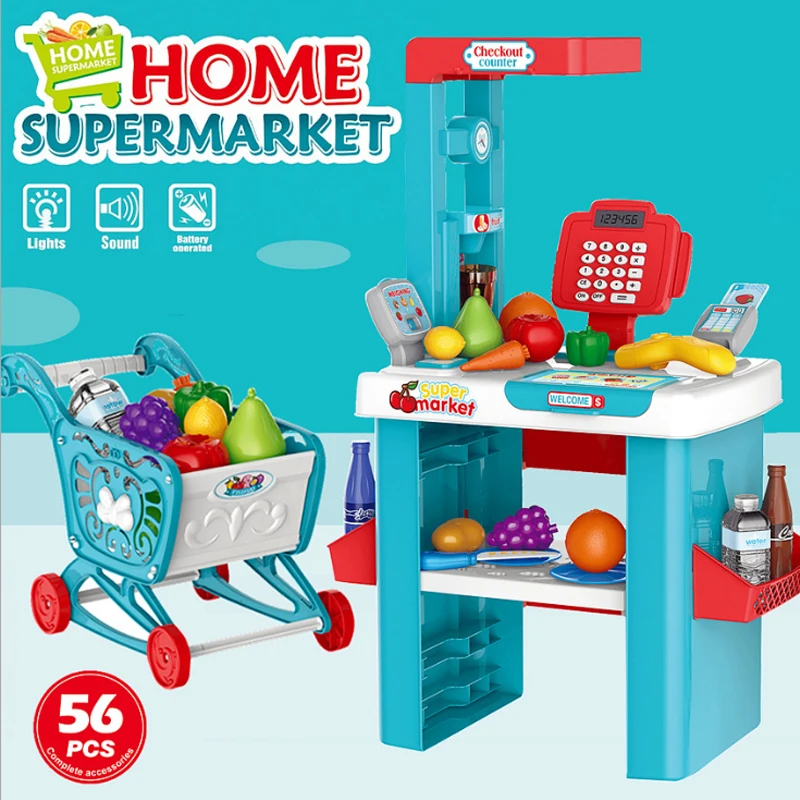 56 шт. игрушечный набор для покупок|Играем в магазин| |