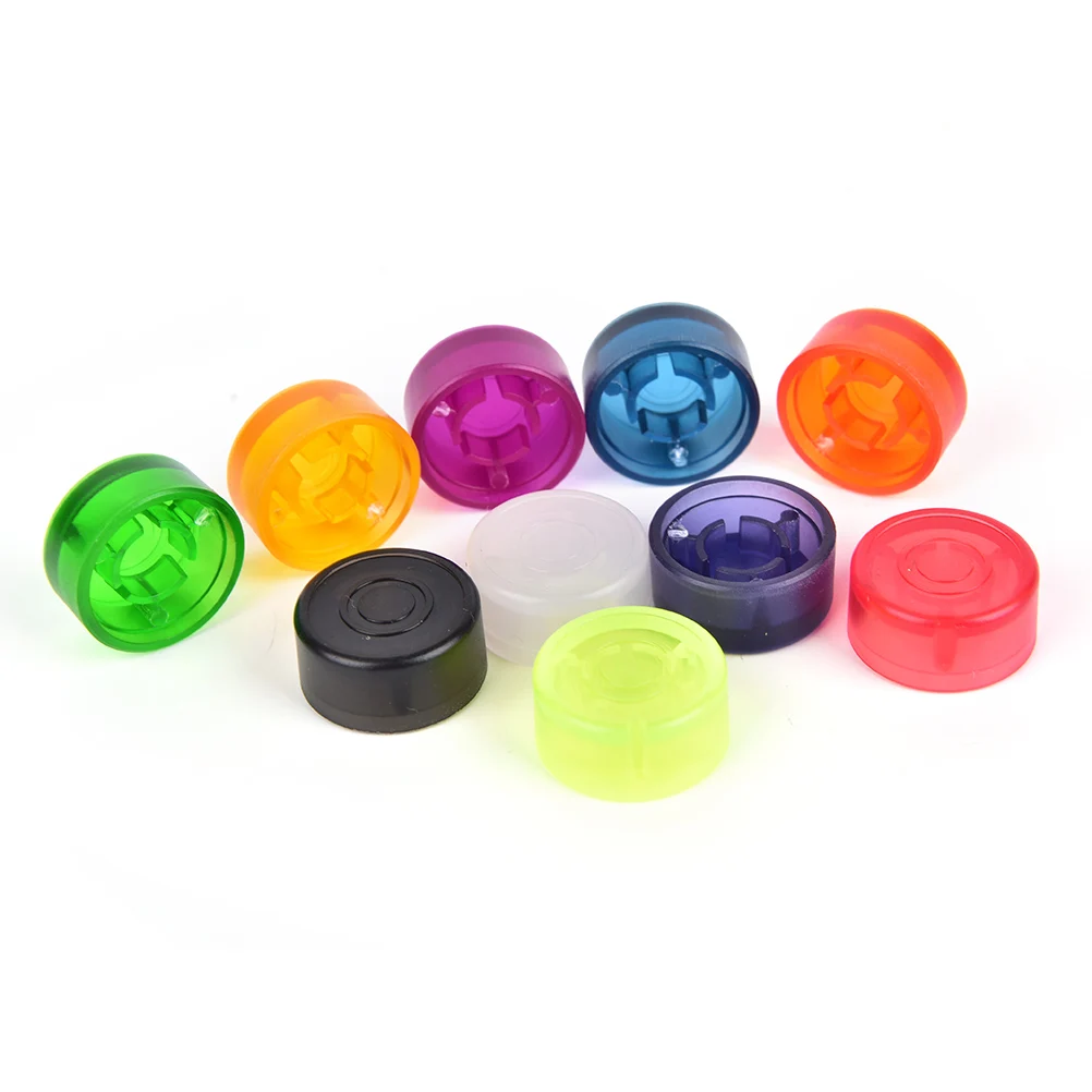 

10pcs Cover Cap Footswitch Topper Candy Color Colorful Plastic Bumpers For Guitar Effect Pedal