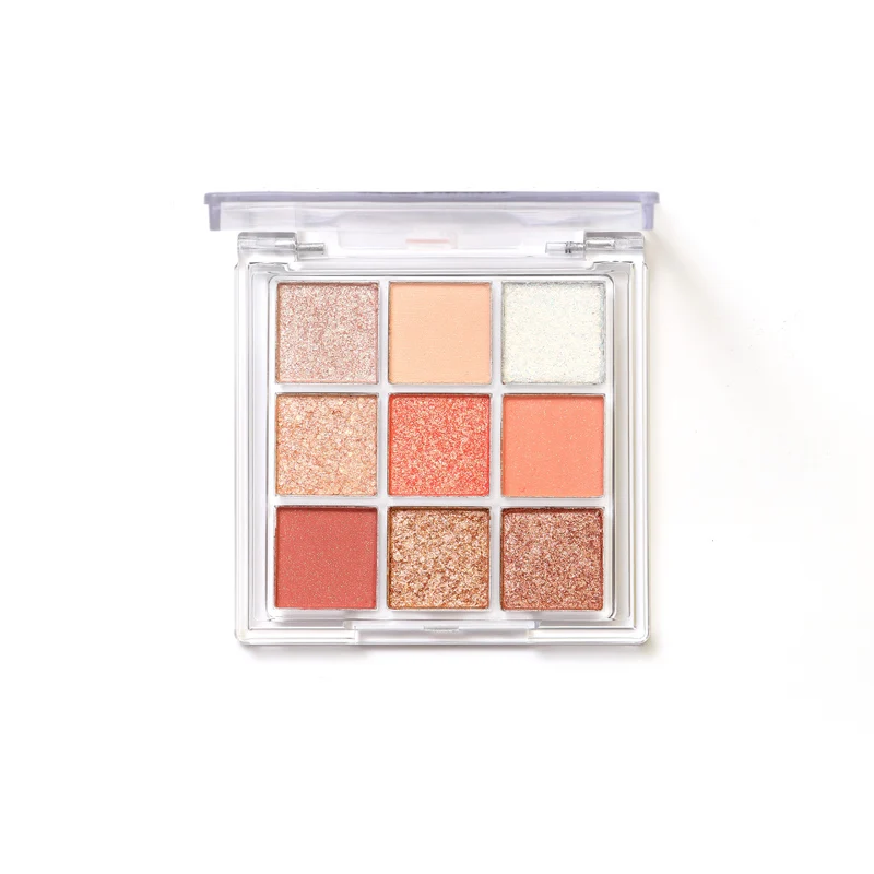 

9 Colors, Eyeshadow Palette, Pearl, Glitter, Matte, Pigmented, Metallic, Makeup