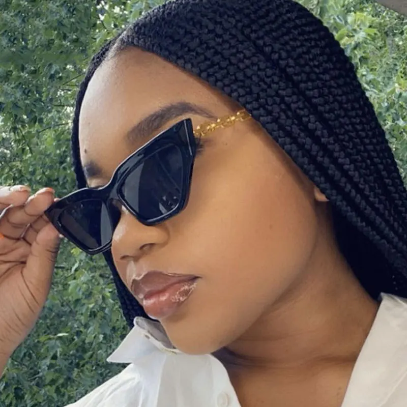 

Sexy Cat Eye Sunglasses Women Luxury Brand Designer Sun Glasses For Female Vintage Classic Square Eyeglasses UV400