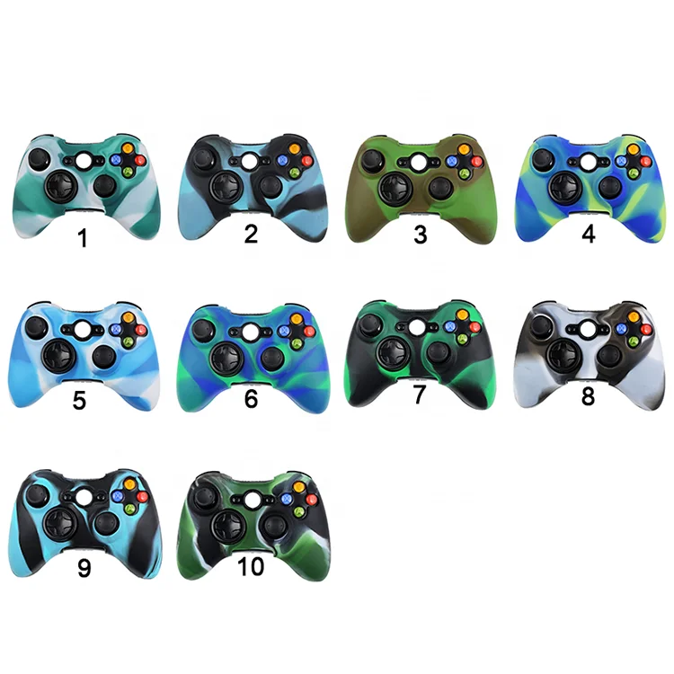 

Grip Gel Rubber Silicone Case Protective Skin Shell Cover For Xbox 360 Slim Controller