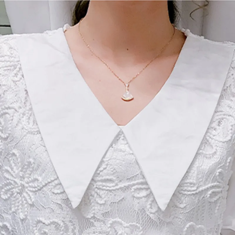 

Hollow Out Hook Flower Blouse V-Neck Long Sleeve Tops Fake Two Piece Outfits Set Shirt 2021 New Spring Autumn Women's Clothing