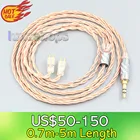 LN007165 посеребренный OCC экранирующий коаксиальный кабель для наушников для Fitear To Go! 334 частный c435 Jaben F111 MH333 223 22