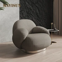 leisure sofas lounge chairs creative single chair with armrest luxury golden design relax armchairs small apartment furniture
