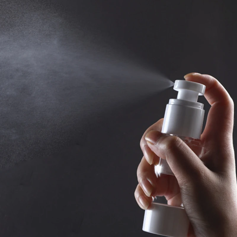 

1pcs Plastic Travel Bottle Refillable Bottle Transparent Airless Pump Perfume Vacuum Spray Bottle 15ml/30ml/50ml/80ml/100ml