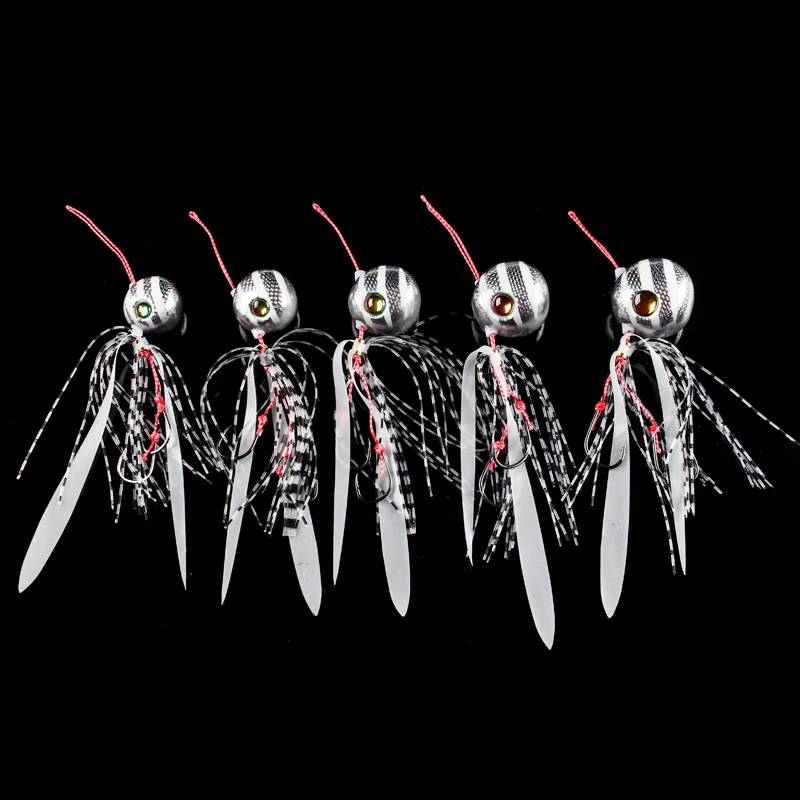 Lurekiller японский Новый светящийся резиновый джиг-слайдер для джигинга свинцовая