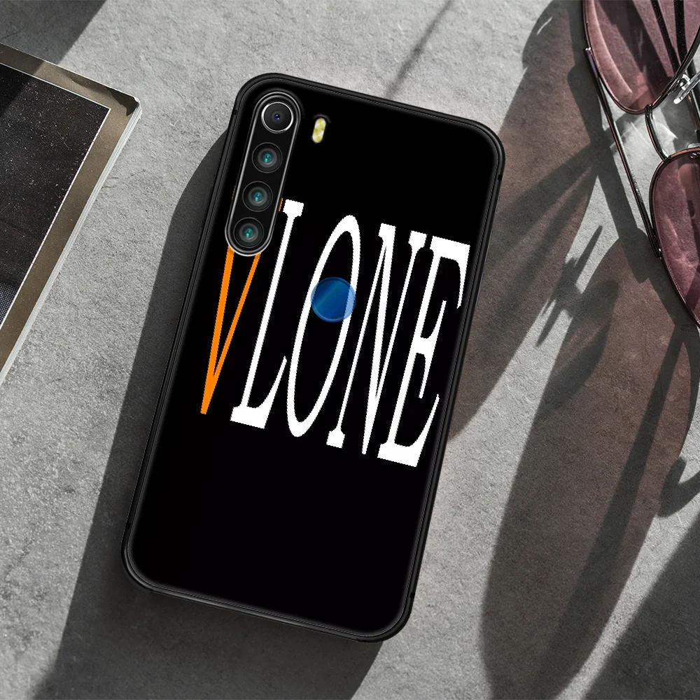 

American trend Vlone Phone Case Cover Hull For XIAOMI Redmi 7 7a 8 8a 9 10X NOTE 6 7 7s 8 8t 9 9s Pro Max black Prime Soft Back