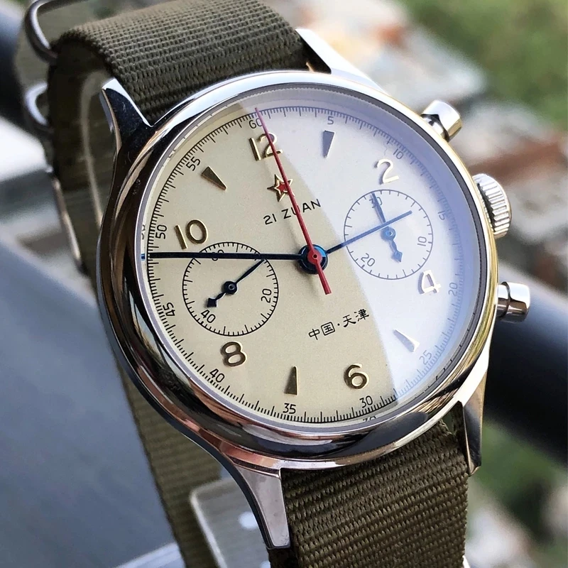Часы мужские с хронографом Seagull Move наручные часы t ST1901 s 1963 сапфировым стеклом