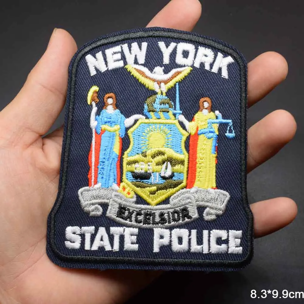 NYPD Нью-Йоркский отдел полиции, железные вышитые нашивки для одежды, наклейки для одежды, одежда оптом