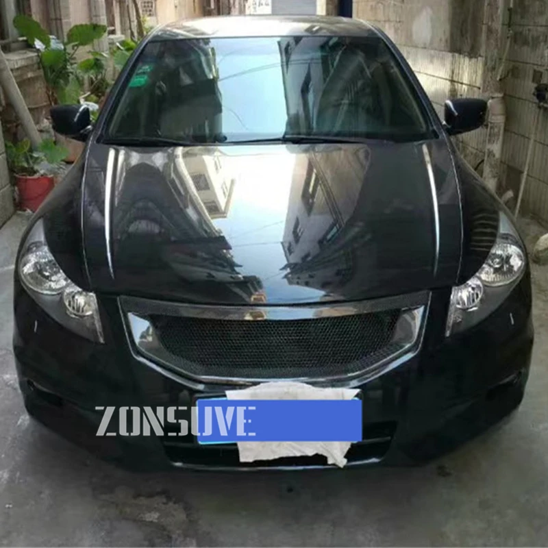 Применение для Honda Accord седан 2011 2012 год углеродного волокна Refitt спереди центр