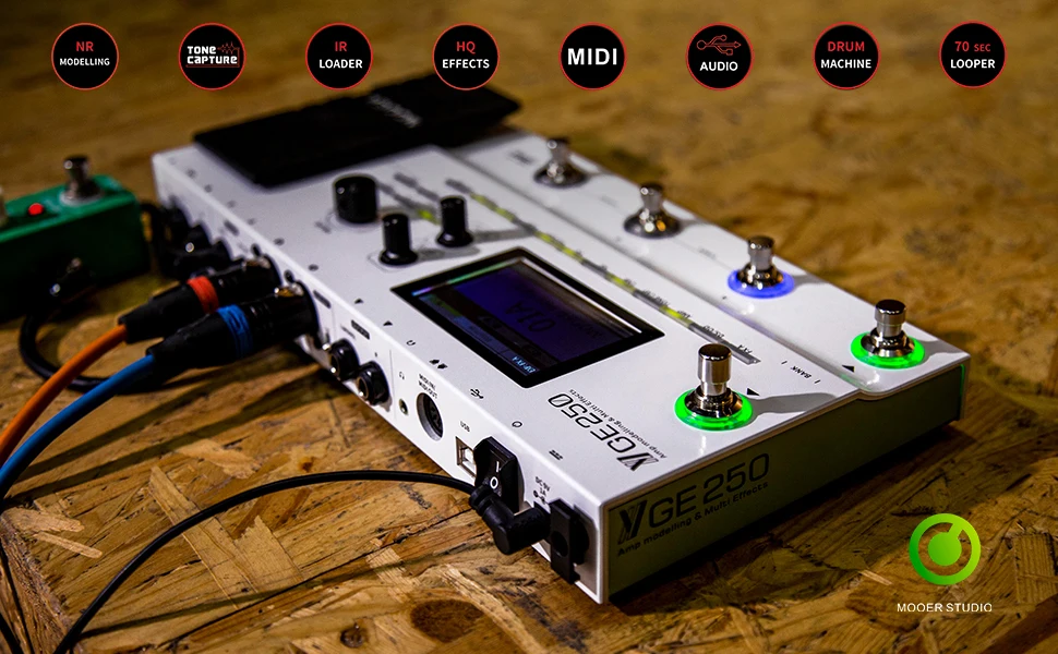 

MOOER GE250 гитарный усилитель моделирования и для создания спецэффектов