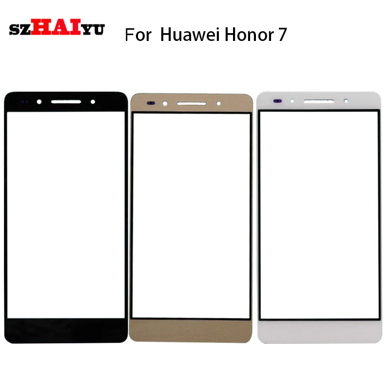 SZHAIYU Honor7 ЖК Внешний объектив стекло Передняя панель экрана Замена для huawei Honor 7 Переднее стекло с инструментами