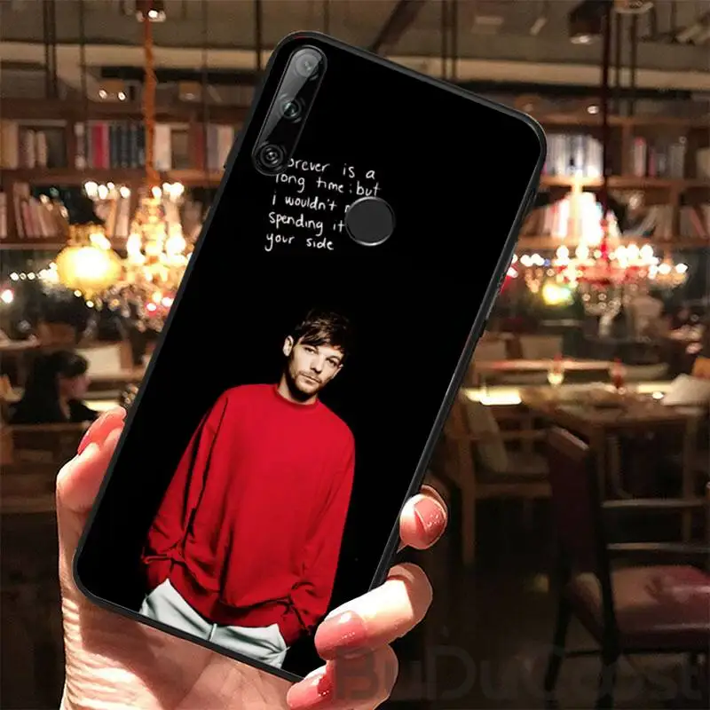 

One Direction Louis Tomlinson Black TPU Soft Phone Case For Huawei Y5 Y6 Y7 Y9 Prime Pro II 2019 2018 Honor 8 8X 9 lite View9