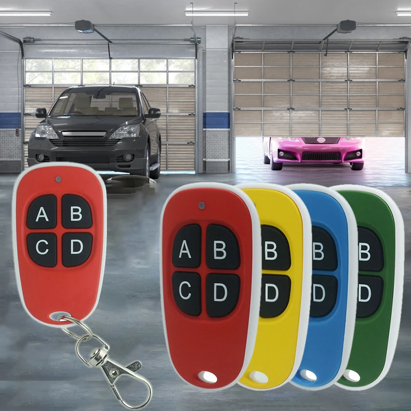 

433MHZ Wireless Remote Control 4 Channe Garage Gate Door Electronic Opener Remote Control Duplicator Clone Cloning Code Car Key