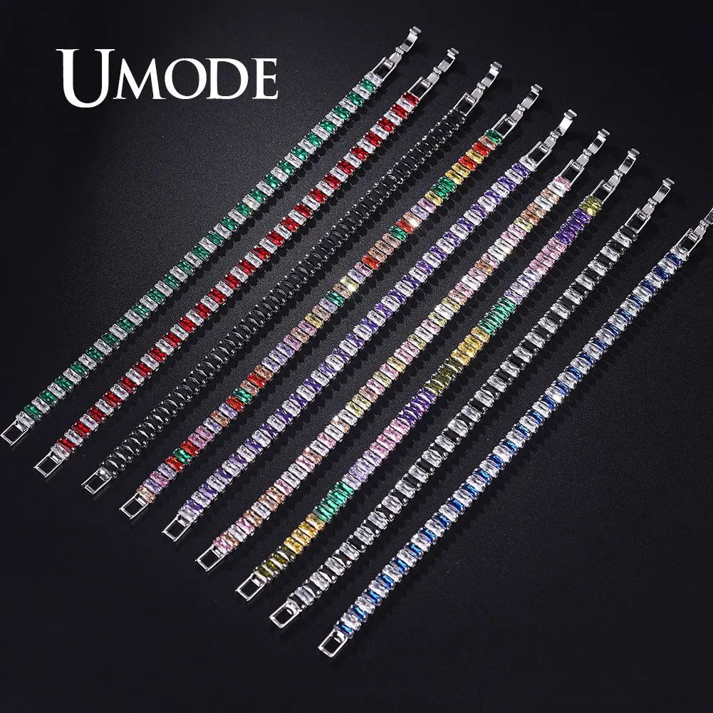 UMODE винтажный браслет Теннисный браслет для пары Femme мужские браслеты подарки на день рождения сестры Женские ювелирные аксессуары UB0181