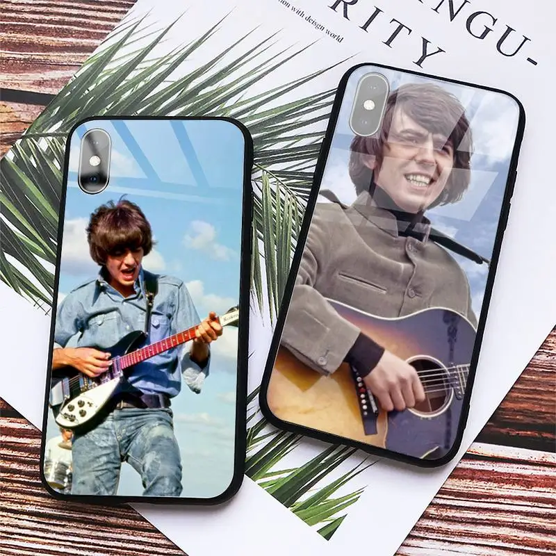 

George Harrison singer Phone Case Tempered glass For iphone 6 7 8 plus X XS XR 11 12 13 PRO MAX mini