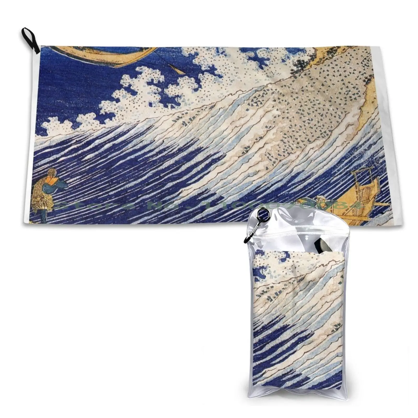 

Hokusai 1760-1849 океанские волны-японское искусство быстросохнущее полотенце для спортзала Спортивная Ванна портативный слинг Shoei шлем Мягкий Пот-абсорбирующий