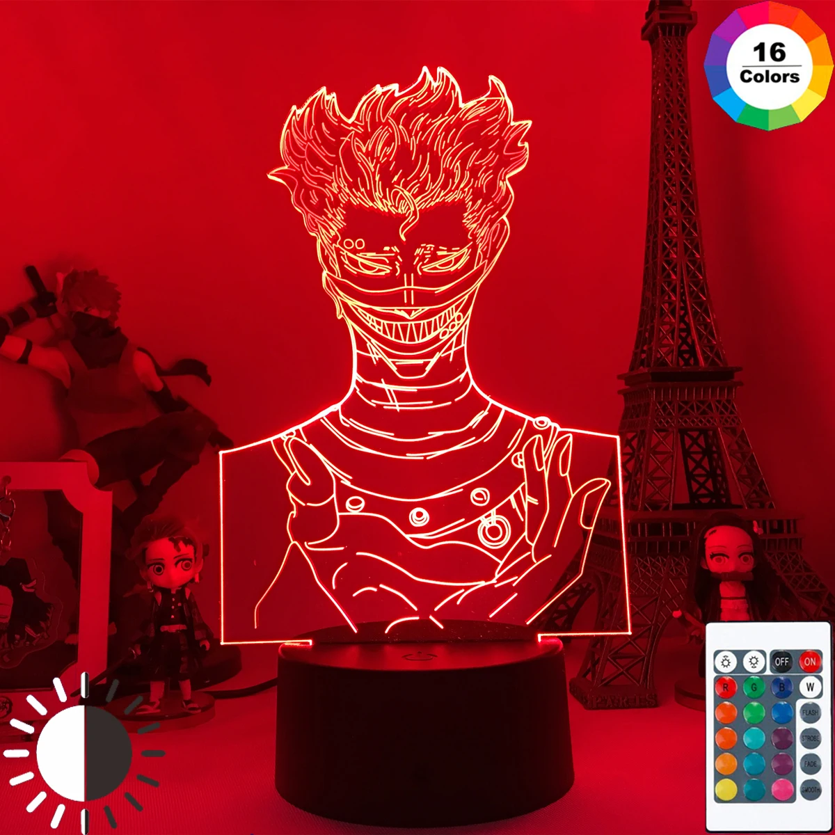 

Led Night Light Black Clover Zora Ideale Remote Control for Bedroom Decor Gift Colorful Nightlight Anime 3d Lamp Dropshipping