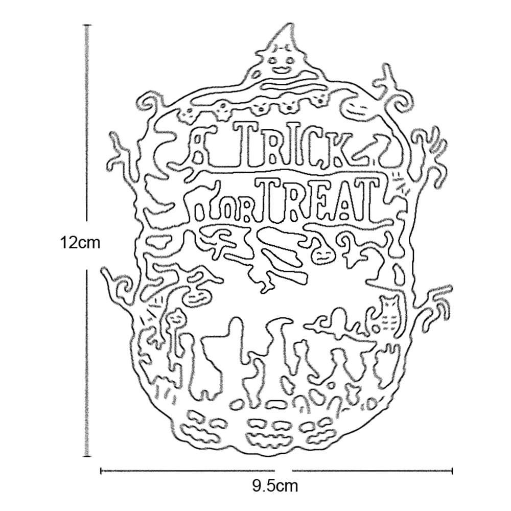 

Trick or treat alphabet Happy Halloween 2021 New metal cutting diy photo album scrapbook card making embossing decoration mold