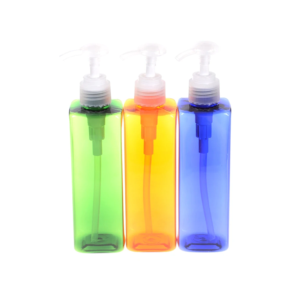 250ml Bottles With Cap Plastic Shampoo Lotion Bottling Clear Bottle Pump Soap Mousses Liquid Dispenser | Обустройство дома