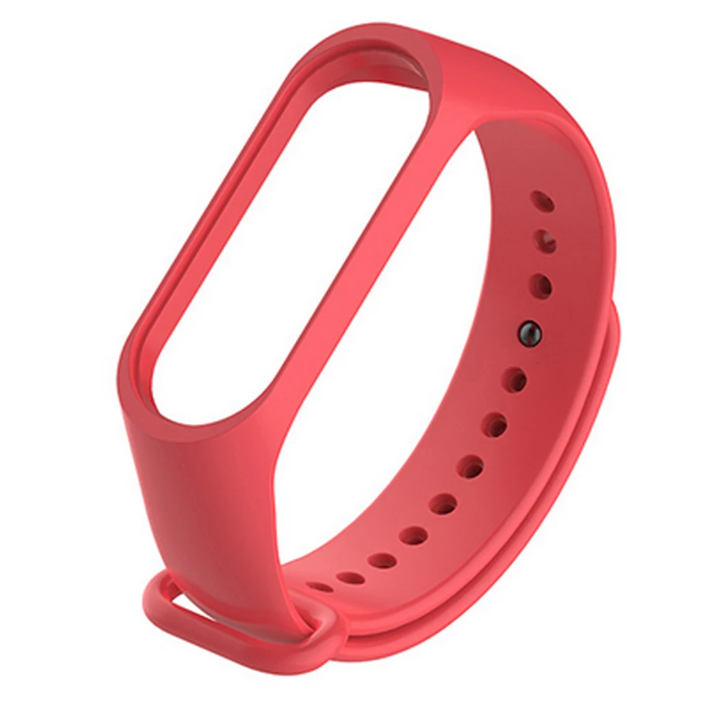 Горячая продажа мягкий силиконовый сплошной цвет замена Смарт Браслет часы
