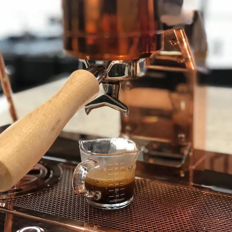 Двойной шунт для кофе чашка молока стеклянная креативная Мензурка устойчивый