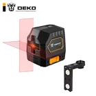 Самонивелирующийся лазерный уровень DEKO DKLL02, миниатюрный нивелир с перекрестными линиями крассветильник и регулируемым монтажным зажимом