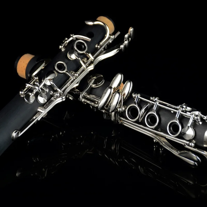 ProfessionalBb Clarinet Lacquer Gold 17 Keys Sib Klarnet Black Clarinete E111 for Professional enlarge