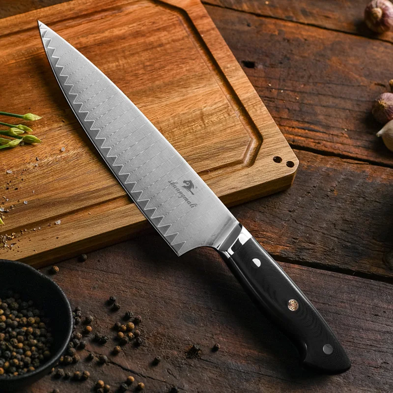 

8 Inch 67 Layers VG10 Damascus Steel Chef Knife Gift Box Ultra Sharp Kramer Kitchen Knives For Cutting Vegetable And Meat