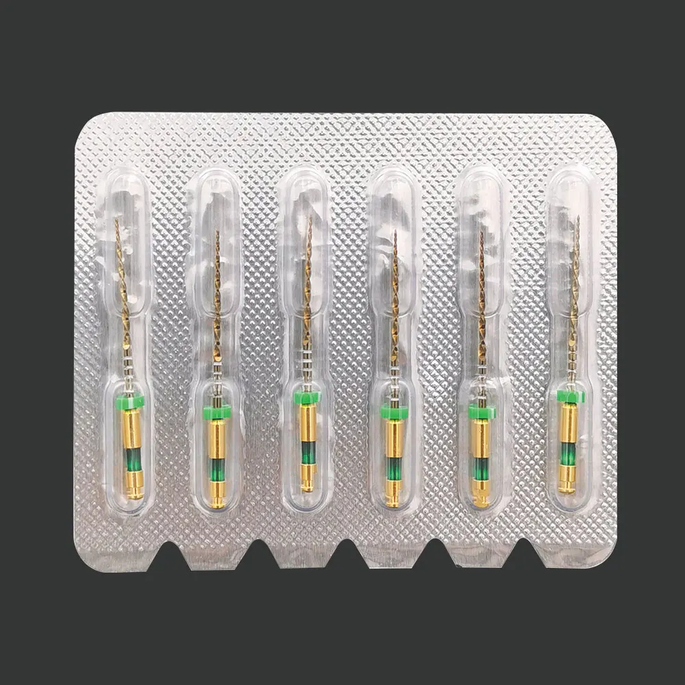 Dental Wave Gold One Files 6pcs/pack Reciprocational Large Primary Files Rotary Dental Endo NITI Files Endodontic Dental Files