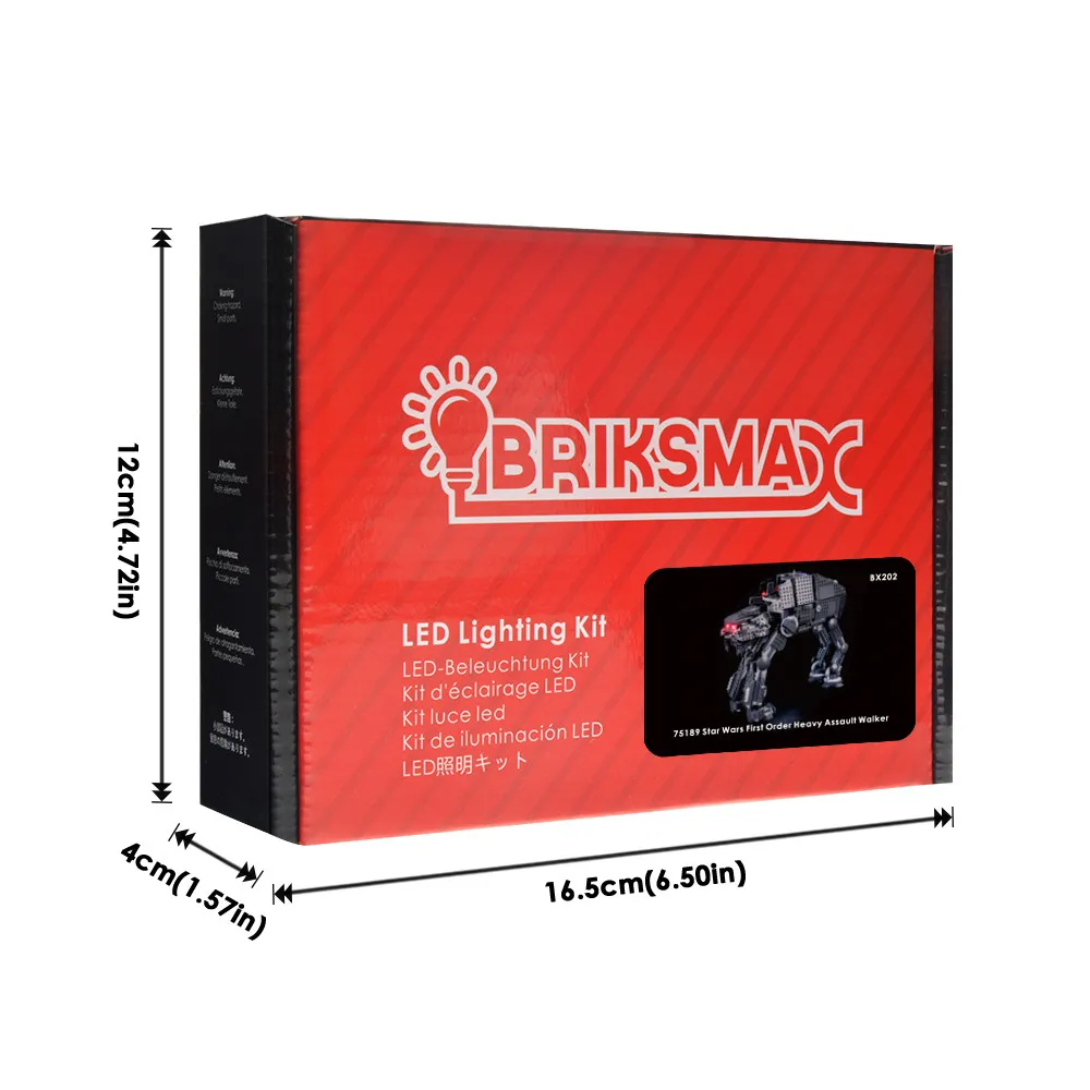 Briksmax Light Set BriksMax комплект света для 75189 первого заказа Тяжелая штурмовая ходунка строительные блоки комплект освещения(не включает модель - Цвет: Briksmax Light Set
