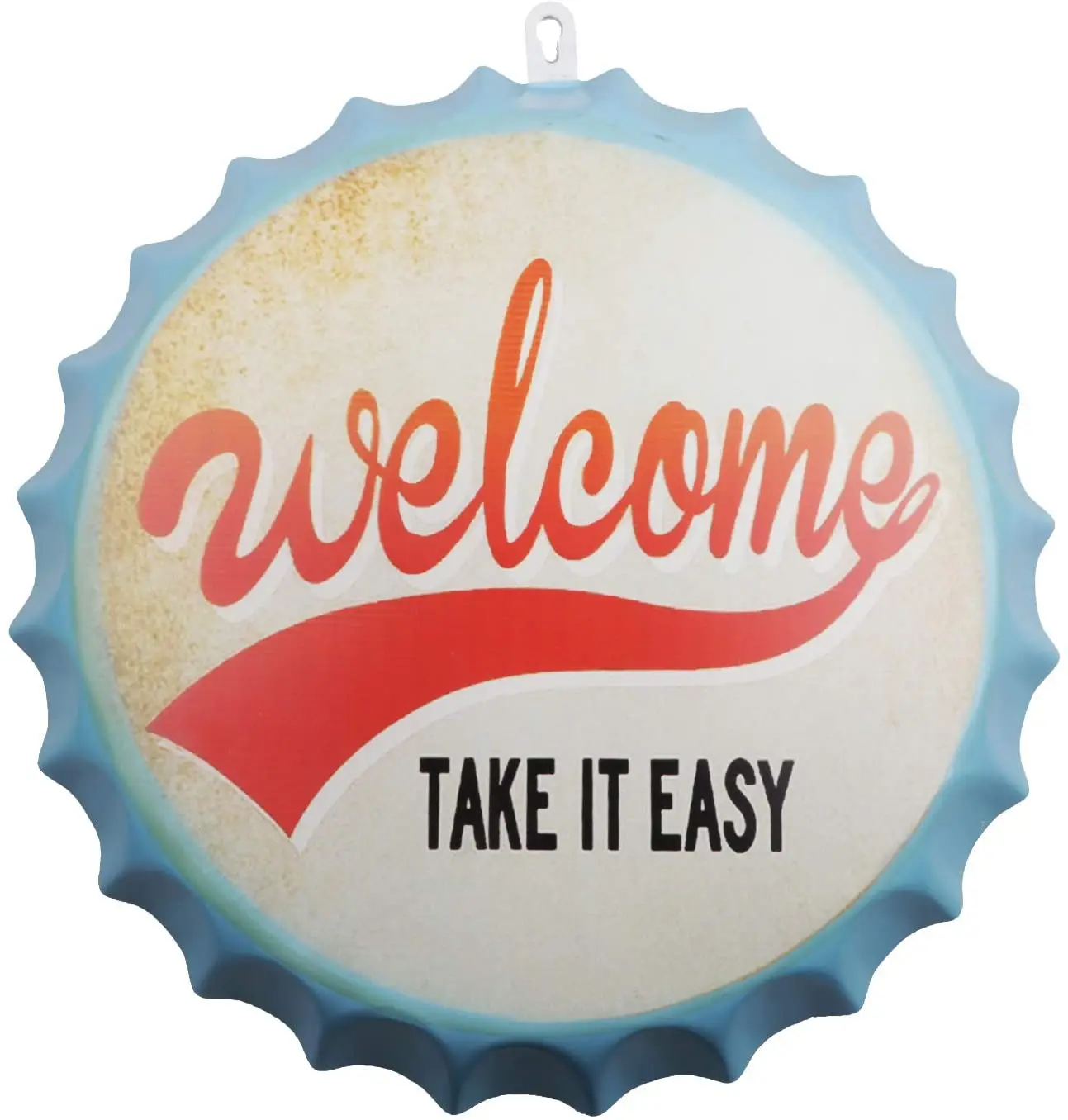 

Металлическая жестяная вывеска Ltstor «TAKE IT EASY» для бутылок