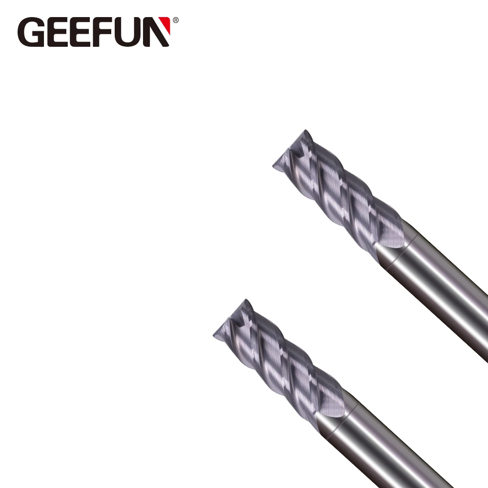 JF GES 5*13*5*50*4T твердосплавные 4 канавки торцевые фрезы с прямым хвостовиком фреза HRC70