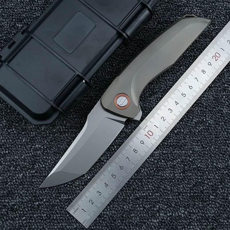 Складной нож NKAIED flipper Hokkaido лезвие m390 титановый карманный для кемпинга охоты
