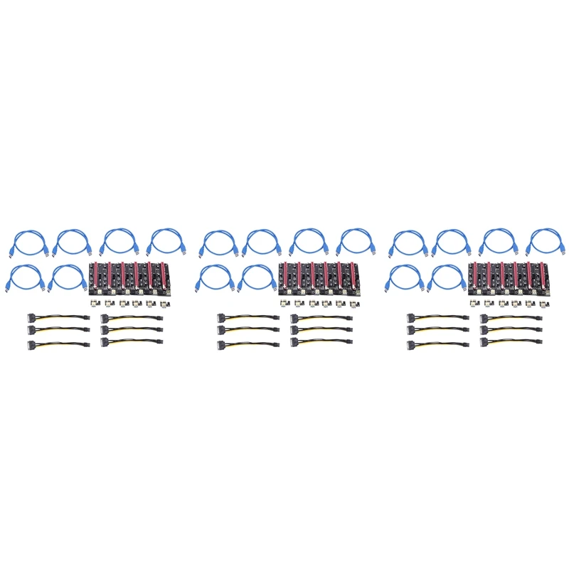 

18Pcs Newest Ver009 Usb 3.0 Pci-E Riser Ver 009S Express 1X 4X 8X 16X Extender Riser Adapter Card