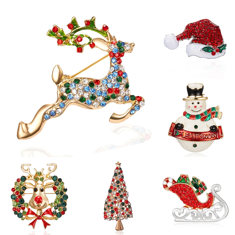 Симпатичный Рождественский олень Снеговик Рождественская елка шляпа сани шармы