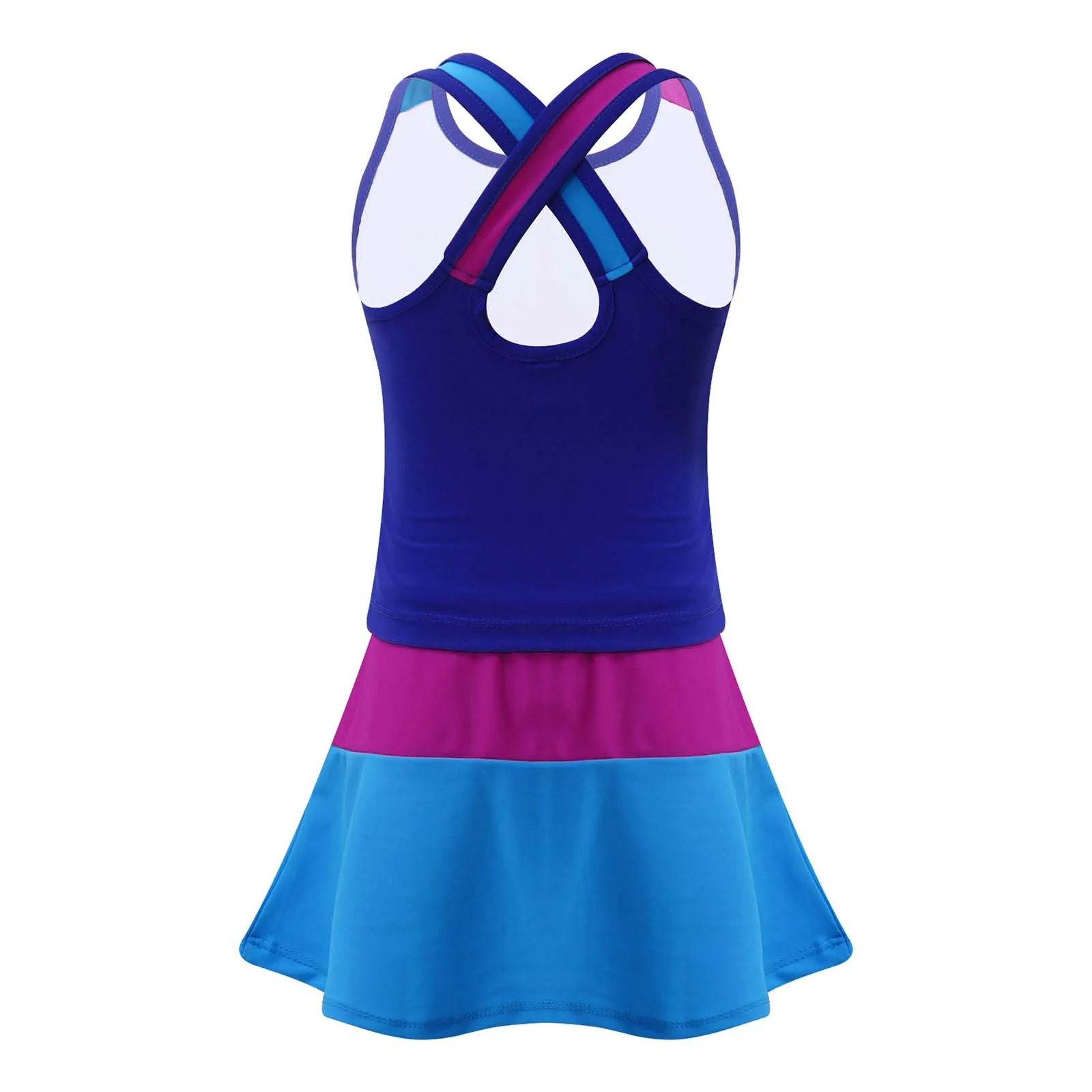 Комплект для тенниса из 2 предметов детская одежда спортивный жилет и юбка