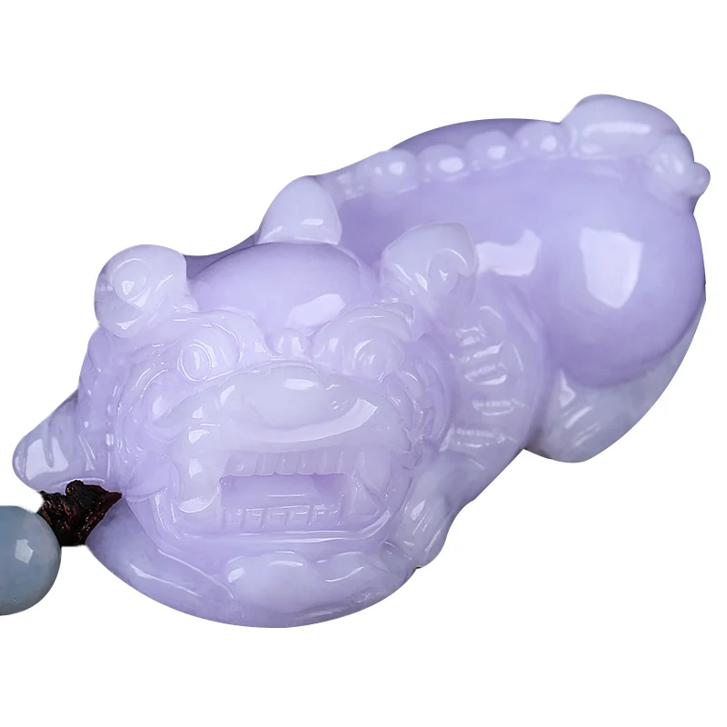 Ожерелье из нефрита Genunine ожерелье с подвеской фиолетового для мужчин и