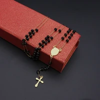 jsbao women necklaces stainless steel virgin mary cross pendants necklace women fashion jewelry