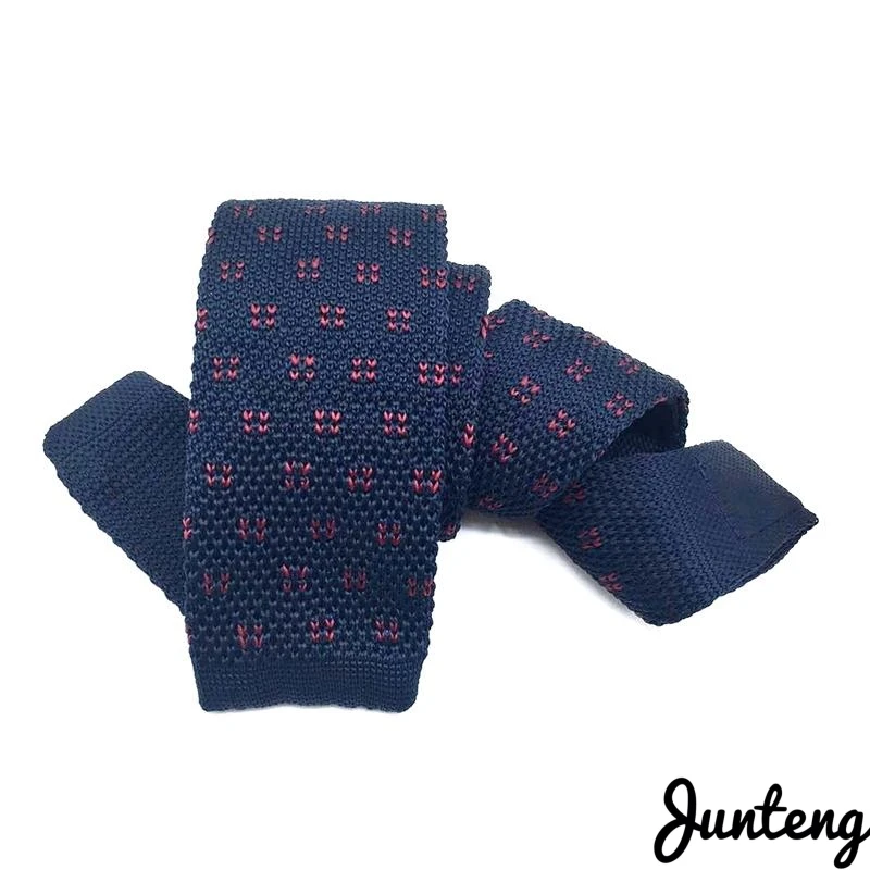 Бесплатная доставка Модный мужской вязаный галстук Тканые простые Галстуки |