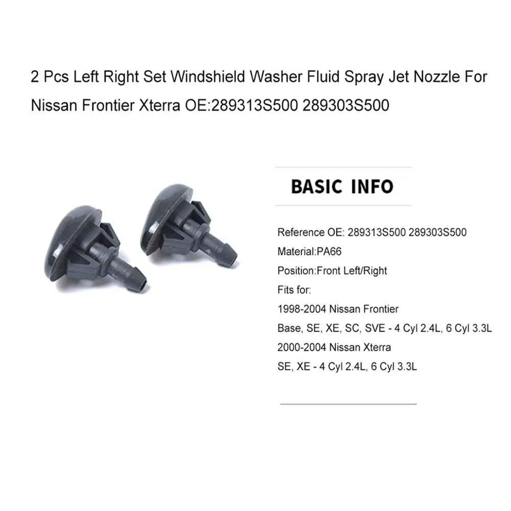 2 шт. левый и правый набор омывателя лобового стекла Форсунка для Nissan Frontier Xterra