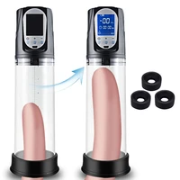 male penis pump automatic penis vacuum pump extender for penis increase penile enlarger dick trainer tool for men adult sex shop