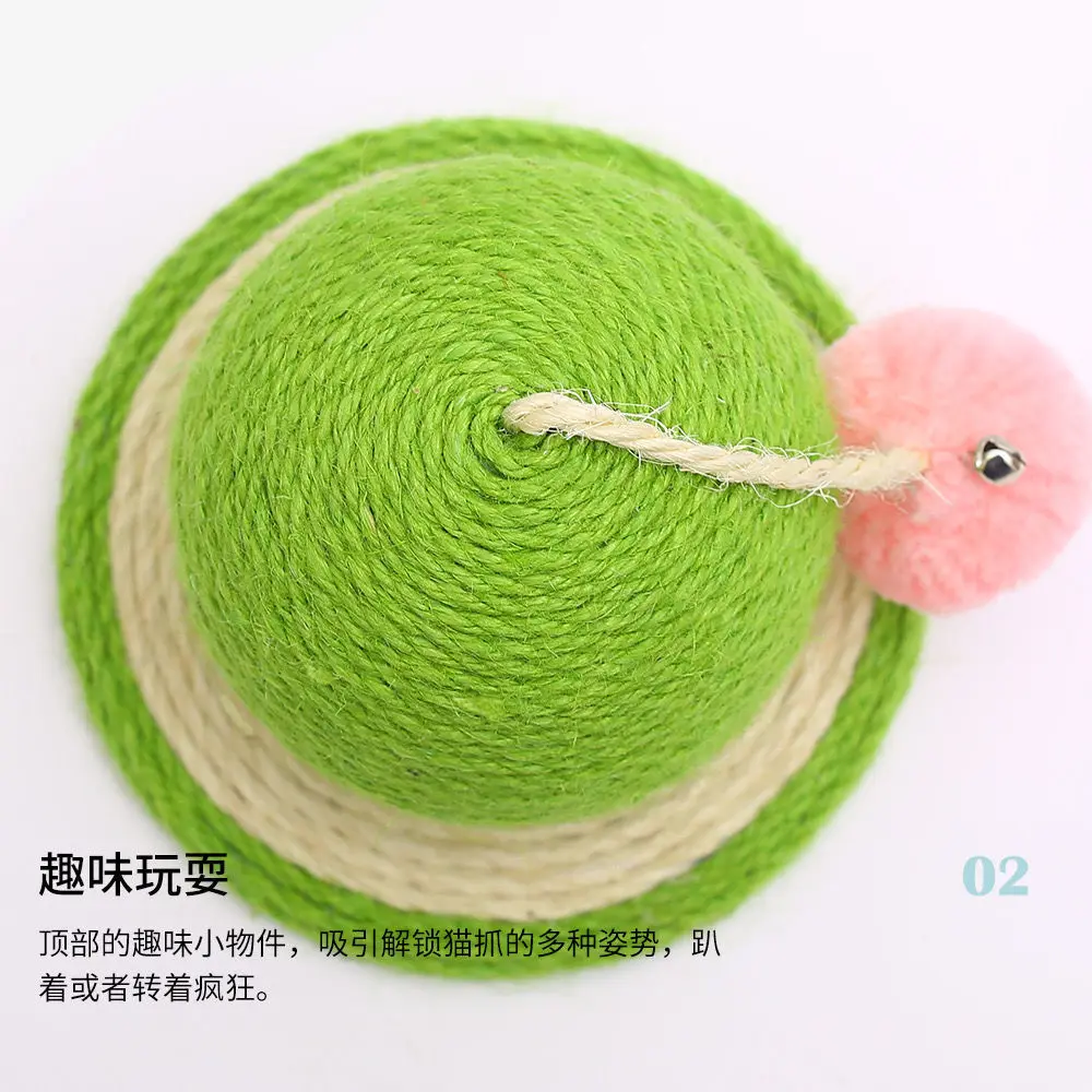 WOFUWOFU тканые сизальные кошачьи царапины мячи с деревянной основой игрушки для