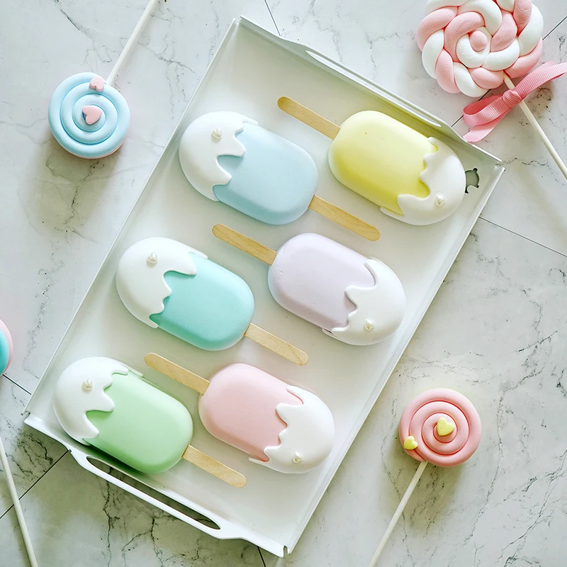 Macarons fake ice cream simulation fake candy children photography props snack combination art popsicle christmas pary ornaments