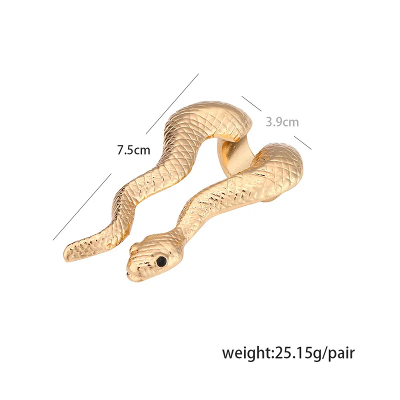 1Pcs Snake Ring Snake Shape Vintage Punk Exaggerated Gold Silver Colour Ring for Woman Fashion Personality Ring Jewelry New images - 6