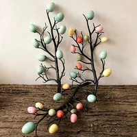 easter tree with painting eggs decor spring party supplies kindergarten decoration home ornaments diy craft easter egg decoratio