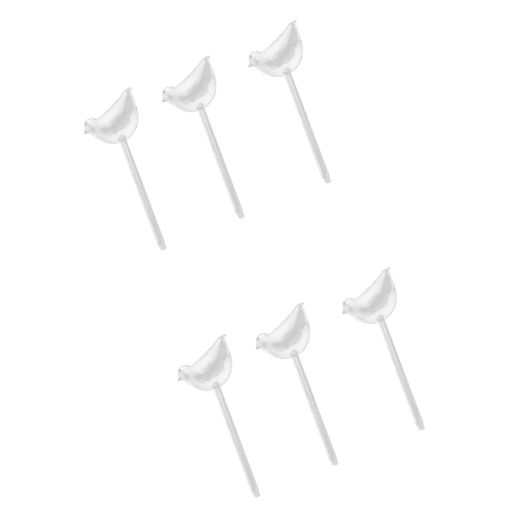 6x в виде птицы для Стекло завод с цветочным рисунком праздничное полива Спайк