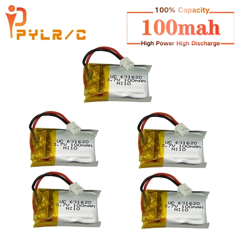 3 7 v 100mah литий полимерный Батарея для Cheerson Cx 10 10a FQ777 124 Hubsan Q4 Wltoys V272 мини