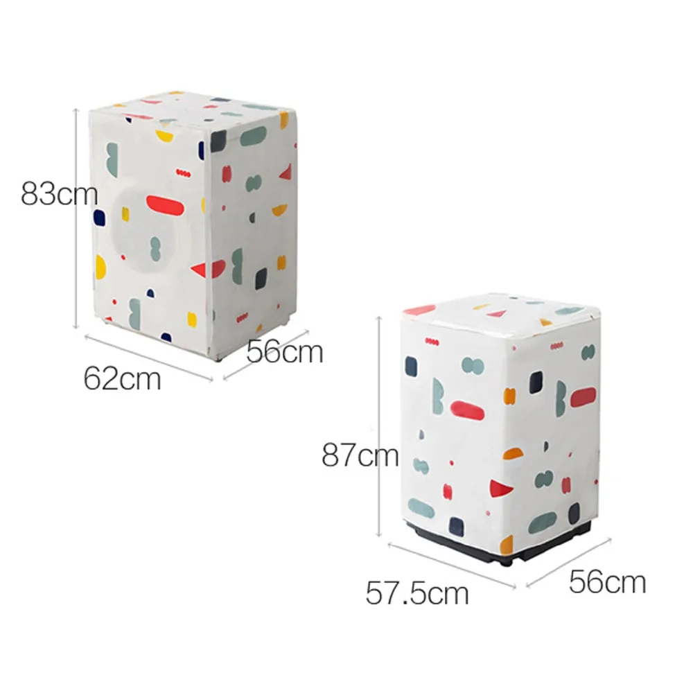 

PEVA Washing Machine Cover Waterproof Case Dust Cover for Washing Machine Bathroom Washer and Dryer Covers Lavadora
